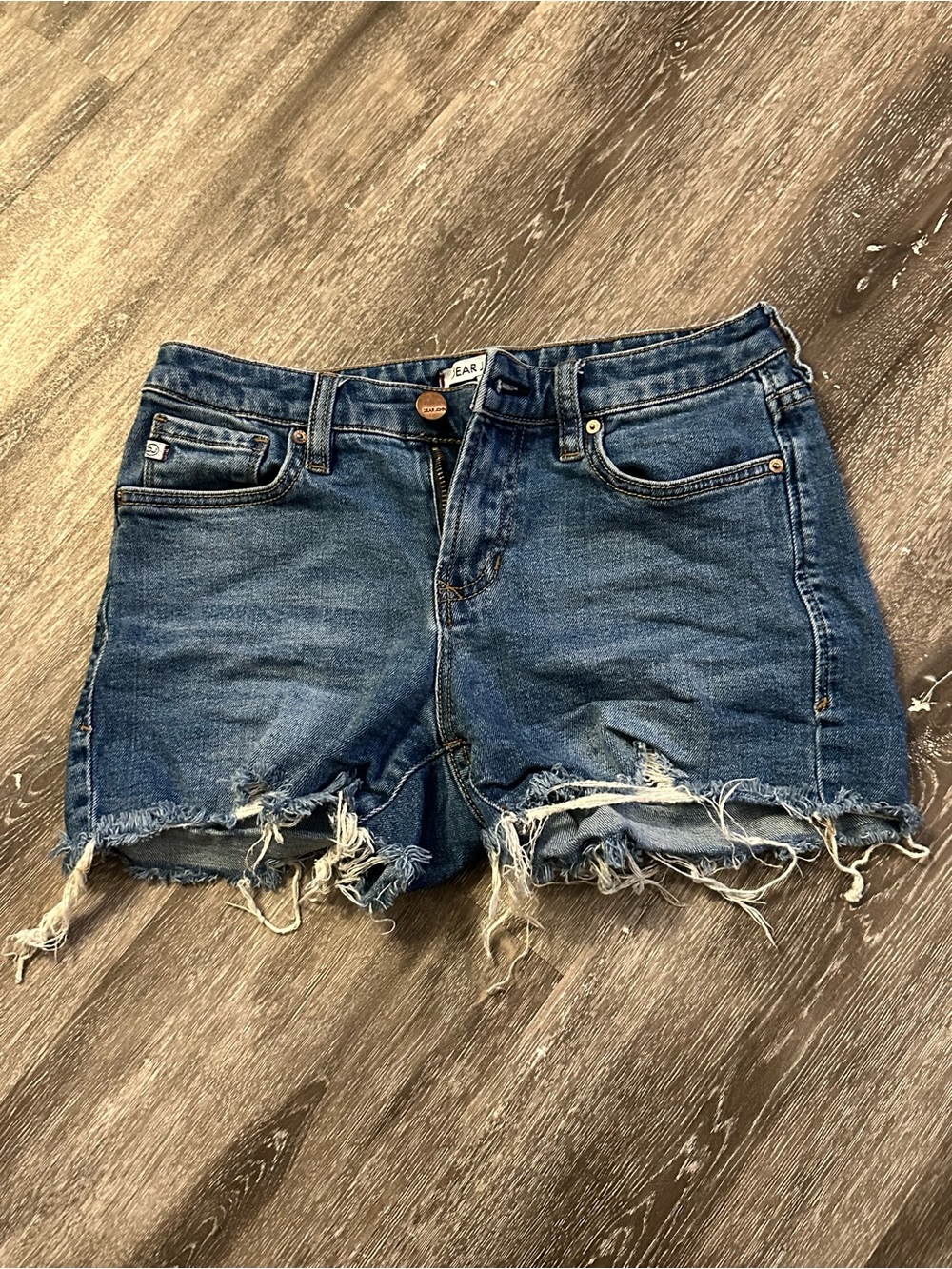 Dear John Distressed Blue Denim Cutoff Shorts
